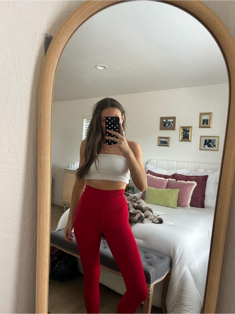 lululemon athletica Red High-Waist Leggings size 2